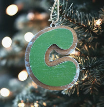 Load image into Gallery viewer, Retro Style Initial Ornament