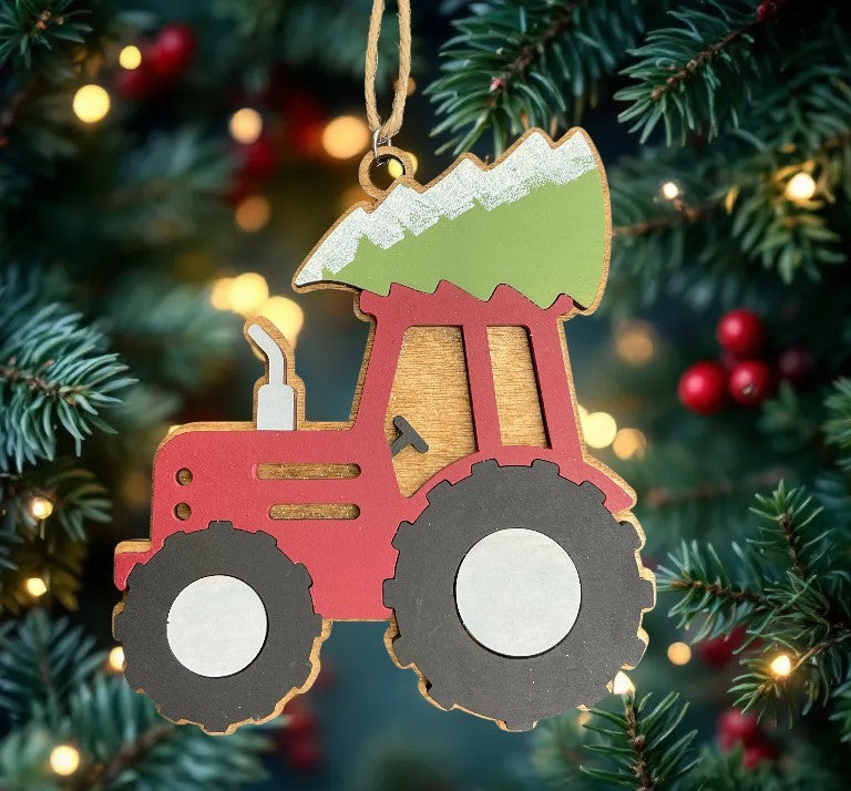 Red Tractor Ornament