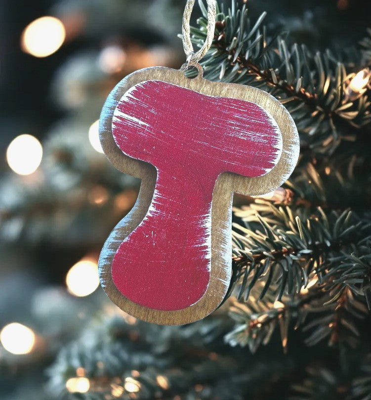 Retro Style Initial Ornament