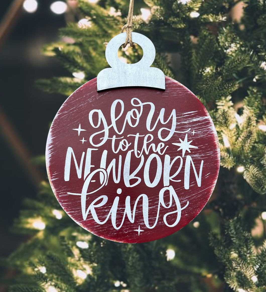 Newborn King Christmas Ornament