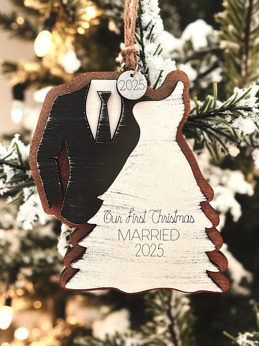 Our 1st Year Married Christmas Ornament